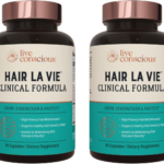 Live Conscious Clinical Formula Hair Vitamins Capsule with Biotin and Saw Palmetto - Healthy Hair and Whole-Body Wellness (2-Pack)