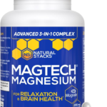 Magtech Magtein Magnesium L-Threonate, Glycinate & Taurate 200Mg Chelated Magnesium Complex Supplement for Relaxation & Brain Health 90 Capsules