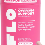 FLO Ovarian Health Support - Hormone Balance for Women, Supplement with DIM, Myo & D-Chiro Inositol, Folic Acid - Supports Healthy Ovulation, Cycle Regularity - 30 Servings